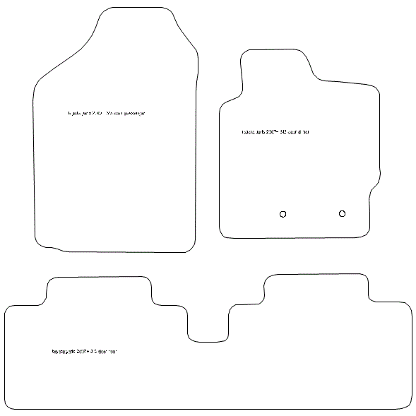 To fit Toyota Yaris Car Mats 2006 - 2011 & Heel Pad (B) - Picture 5 of 16